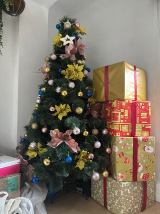 Árbol de Navidad con decoración 2 metros