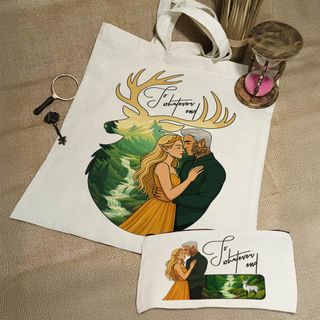 Set Trono de Cristal: Tote y Neceser Ciervo