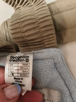 Peto de nieve infantil Wedze