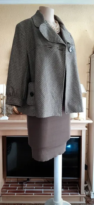 Chaqueta corta Príncipe de Gales