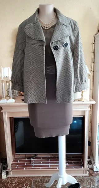 Chaqueta corta Príncipe de Gales