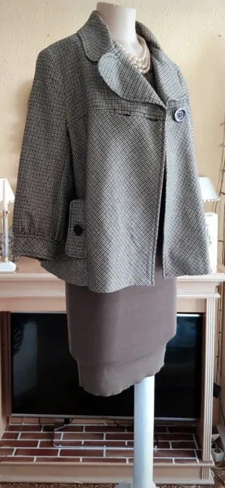 Chaqueta corta Príncipe de Gales