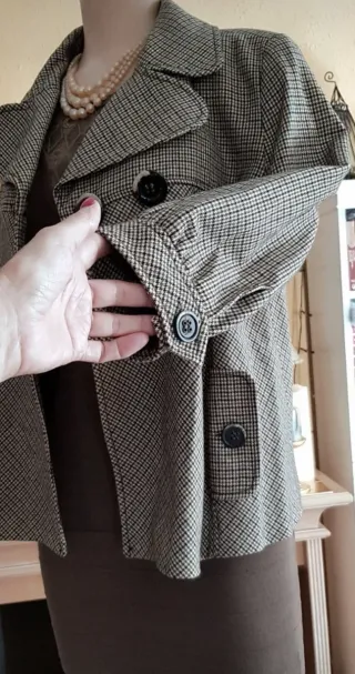 Chaqueta corta Príncipe de Gales