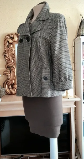 Chaqueta corta Príncipe de Gales