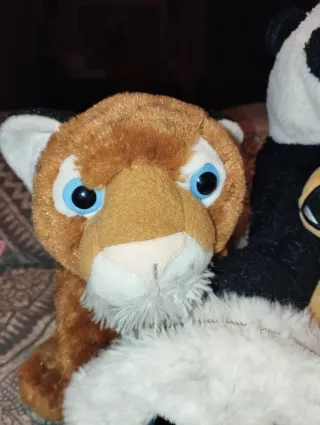 Lote Peluches Oso Panda, Tigre, Búho y Alien