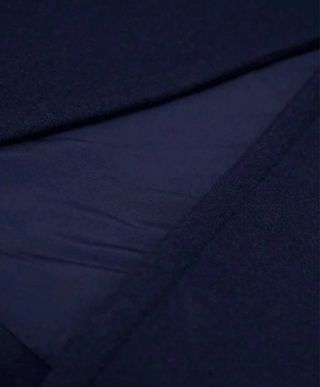 Cappotto lungo blu donna