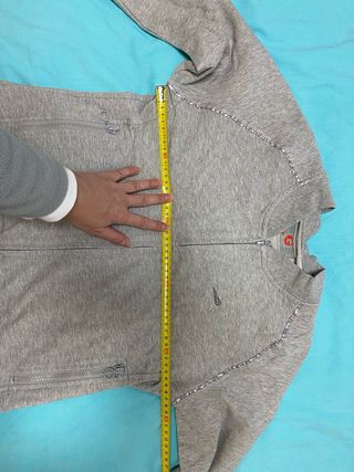Sudadera Gris Algodón Cremalleras