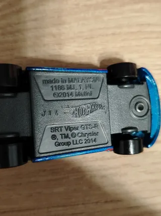 Hot Wheels Viper SRT Blu