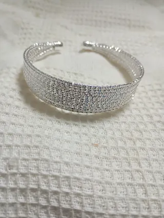 Pulsera de plata estilo malla
