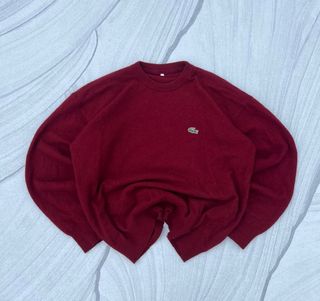 Jersey cuello redondo Lacoste Burdeos talla XXL