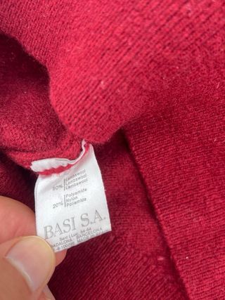 Jersey cuello redondo Lacoste Burdeos talla XXL