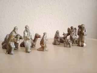 Belén Bronce Vintage 12 Figuras