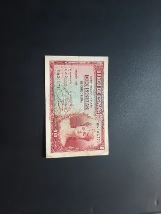 BILLETE DE 10 PESETAS DE 1935