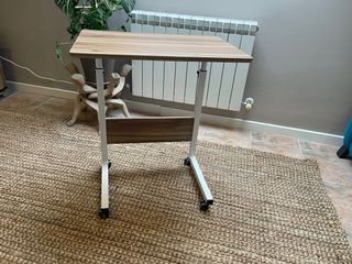 Mesa auxiliar elevable madera y metal