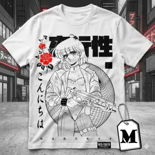 Camiseta NEO-TOKYO APPAREL Estampado Anime Talla M