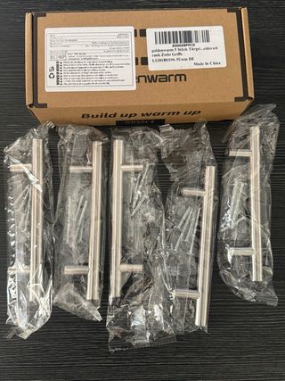 Tiradores de puerta dorados (5 unidades)