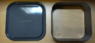 Lote 4 moldes horno:cuadrado, rectangular,redondo