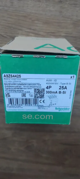 Interruptor Diferencial Schneider Tipo B-SI