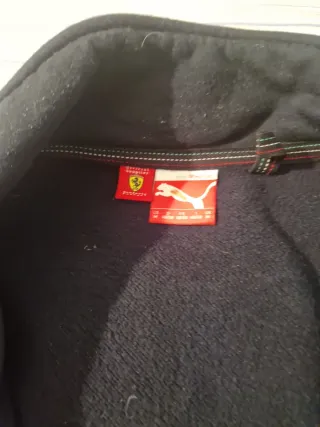 Sudadera con cremallera Puma Ferrari Negra