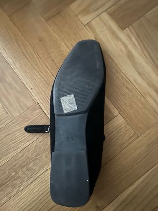 Manoletinas ante negras talla 41