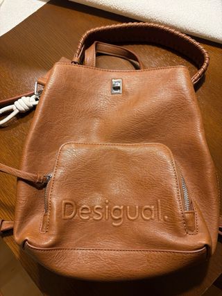 Mochila Desigual Piel Marrón