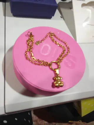 Pulsera Tous Oso 3D Dorada