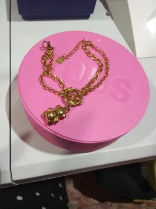 Pulsera Tous Oso 3D Dorada