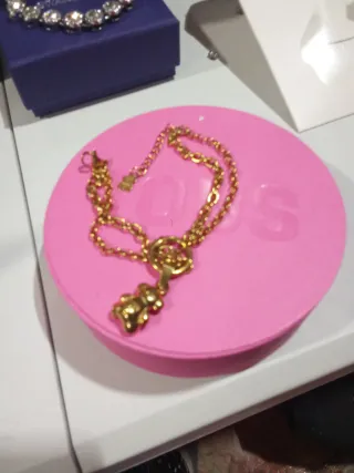 Pulsera Tous Oso 3D Dorada