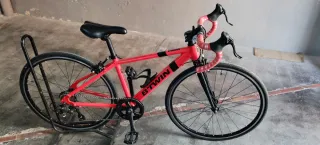 Bicicleta carretera niño 26 roja