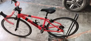 Bicicleta carretera niño 26 roja