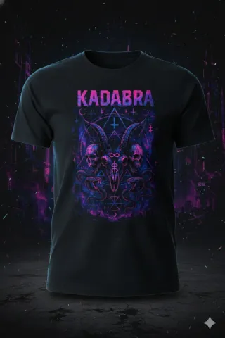 Camiseta KADABRA con estampado gótico