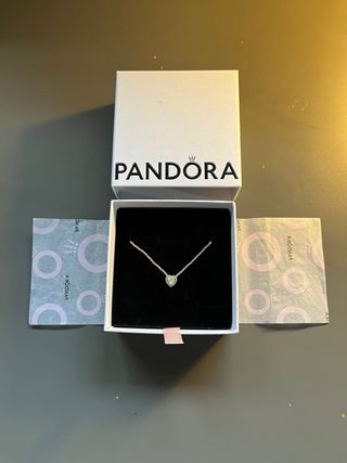 Collar Pandora Corazón Diamante