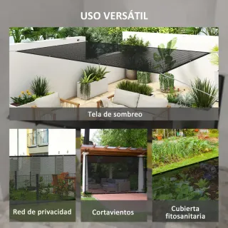 Toldo Vela 3x2m - Protección Solar 65%
