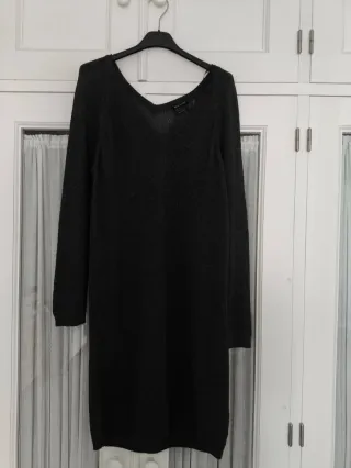 Vestido gris de punto