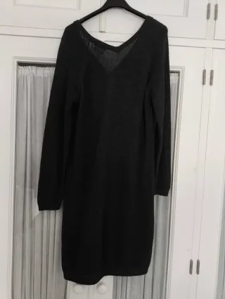 Vestido gris de punto