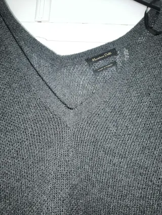 Vestido gris de punto