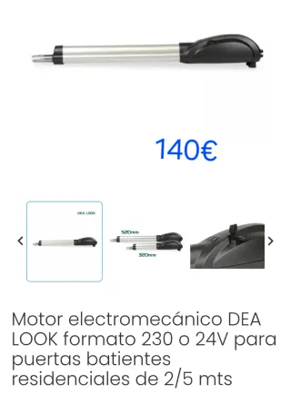 Motor Puerta Batiente DEA LOOK 230/24V