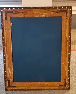 Espejo antiguo madera dorado