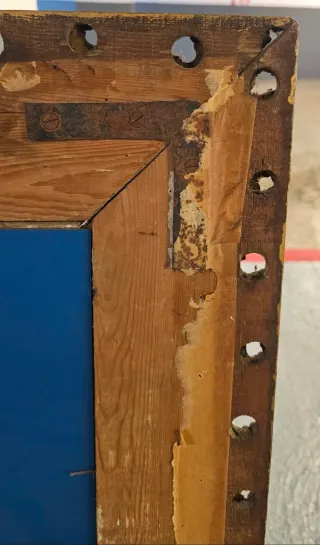 Espejo antiguo madera dorado