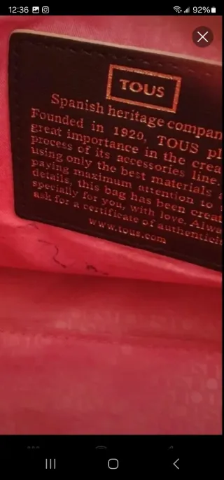 Bolso Tous Original Negro Gris