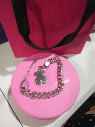 Pulsera Tous Oso Acero Inoxidable Plateada