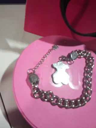 Pulsera Tous Oso Acero Inoxidable Plateada