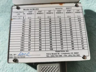 Tensitron ACM200 Tensiometro Aeronáutico Tensitro