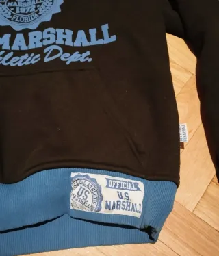 Sudadera U.S. Marshall Negra y Azul Talla L