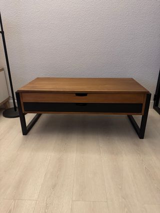 Mesa de centro de salón elevable de madera