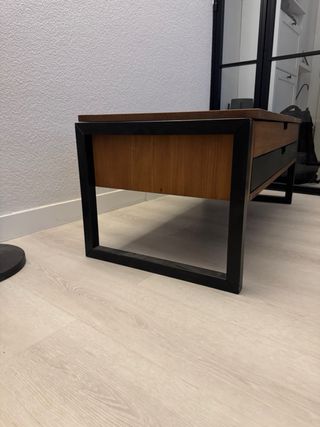 Mesa de centro de salón elevable de madera