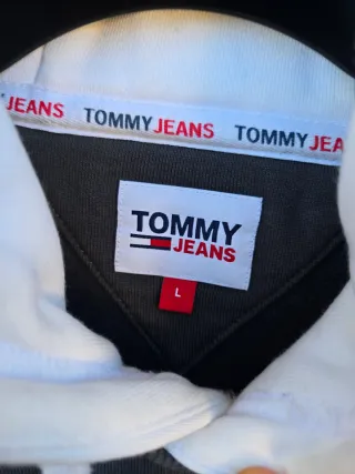 Tommy Jeans - Felpa USA - Grigio Bianco