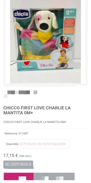 Mantita para bebé Charlie Chicco
