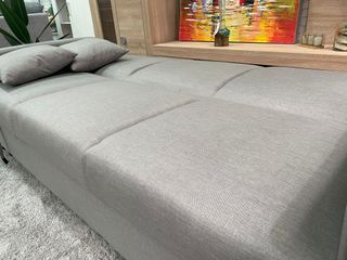 Sofá Cama Gris con Arcón