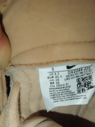 Zapatillas Nike Beige Talla 40.5